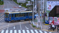 東京さくらトラム（都電荒川線）飛鳥山停留場近くにて