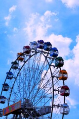 夏日の遊園地