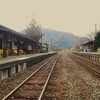 ⑤ 芦ノ牧温泉駅にて