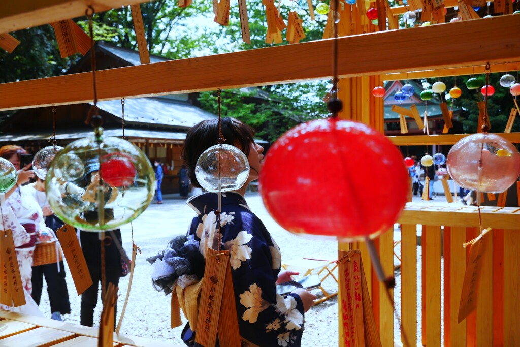 川越氷川神社 縁むすび風鈴 ①