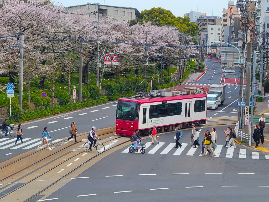 ② 都電のある風景