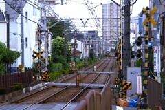 東京さくらトラム（都電荒川線）新庚申塚停留場三ノ輪橋方面ホームから