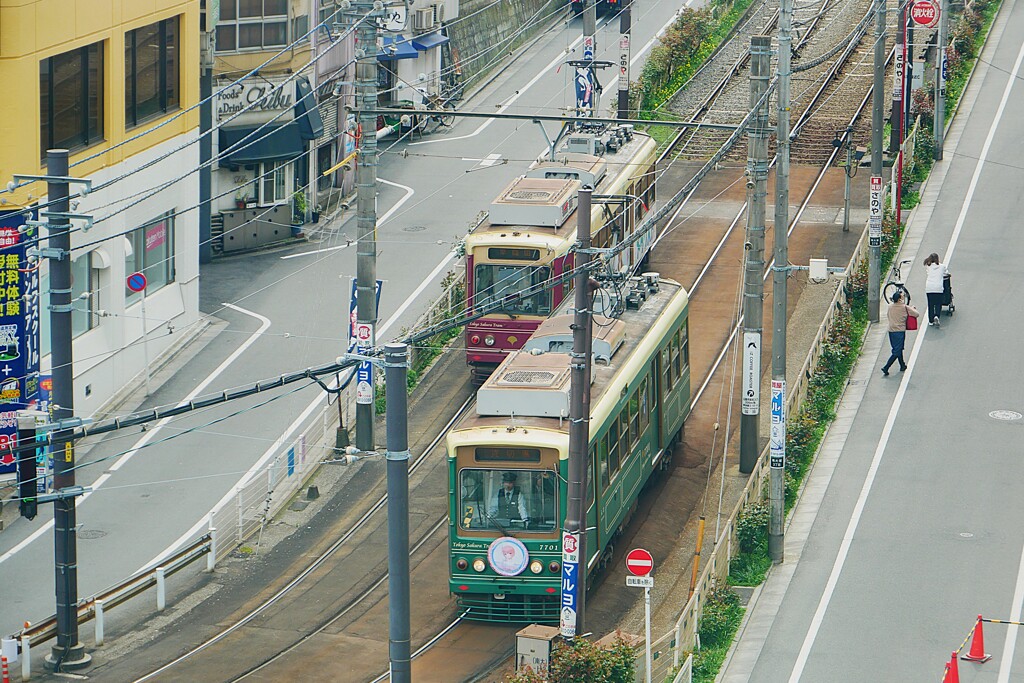 ① 都電のある風景