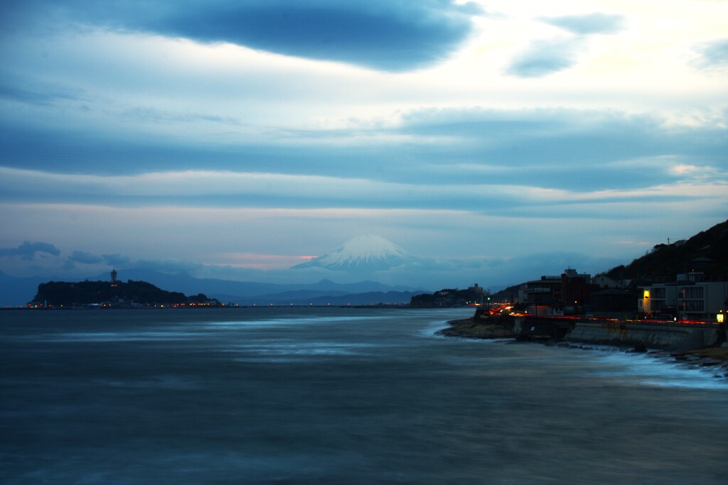 稲村ヶ崎　日没