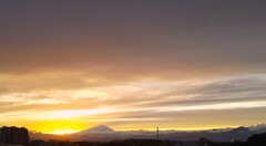  夕景富士
