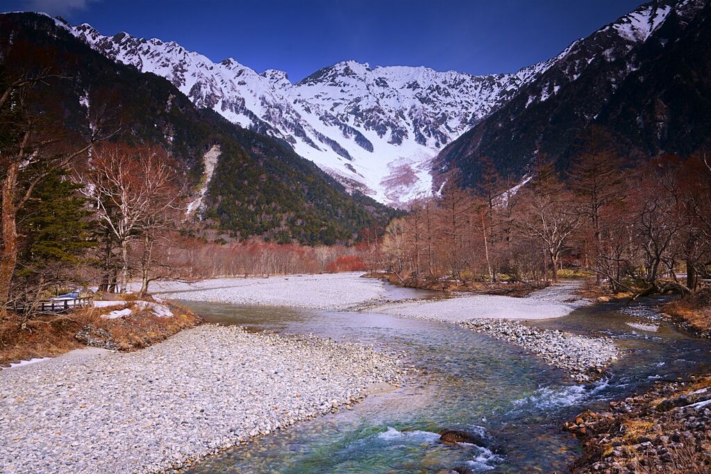 三月　穂高岳　