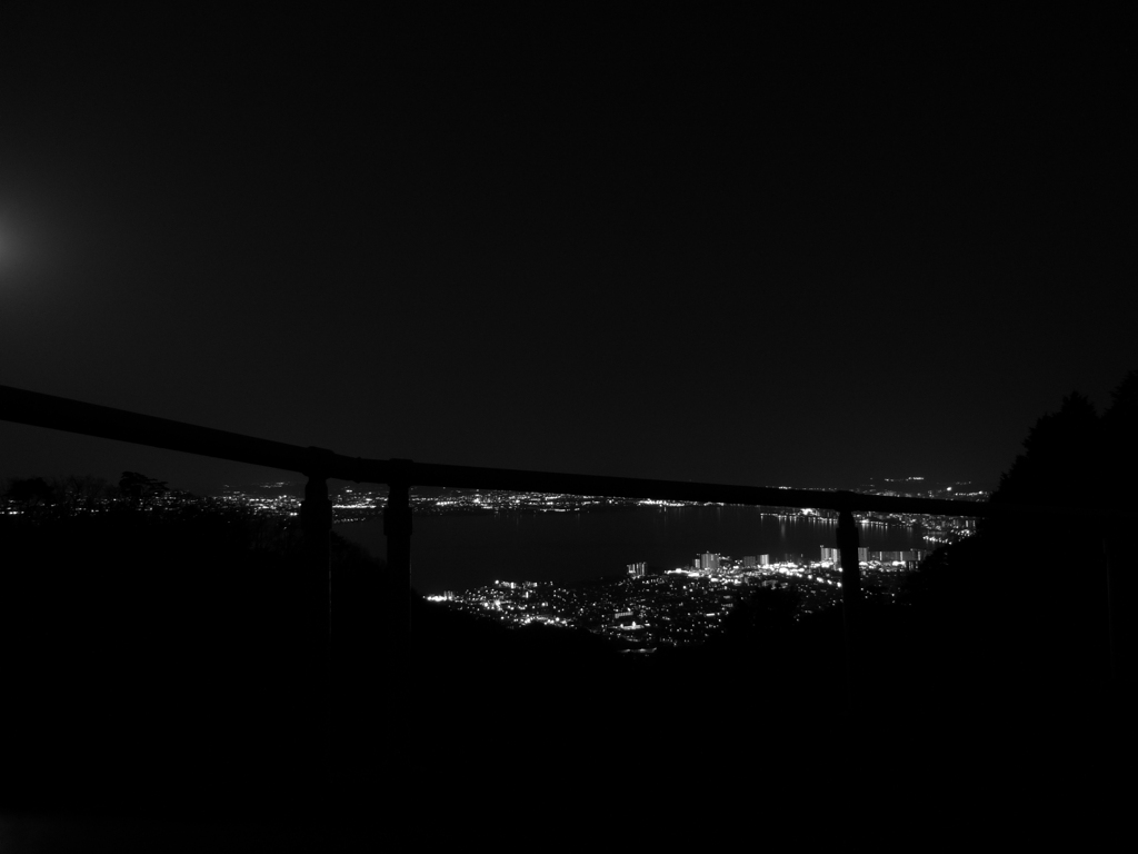 比叡山ドライブウェイより、大津市の夜景