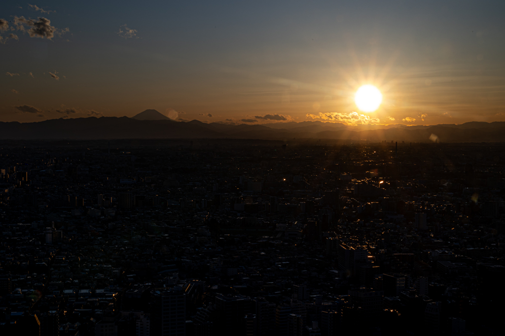 富士と太陽