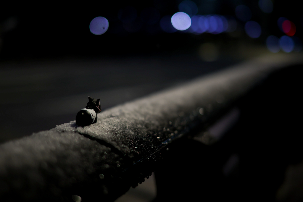 道の先、雪