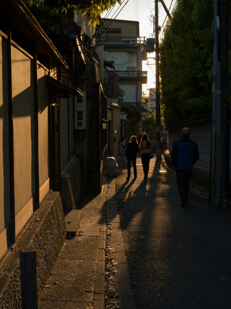 夕暮れのねねの道