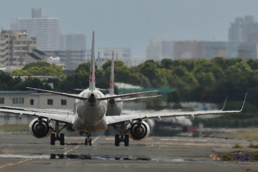 連れ立って空へ