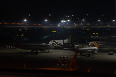 深夜の駐機場