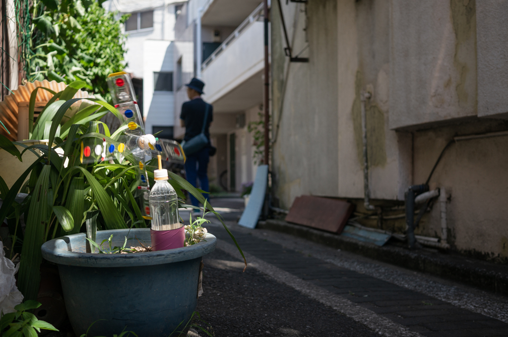 風車と帽子のお父さん