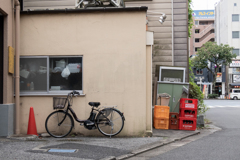自転車のある一角 自転車のある一角