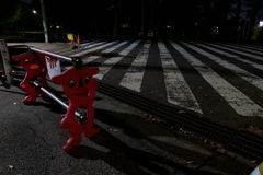 ゼブラゾーンにて