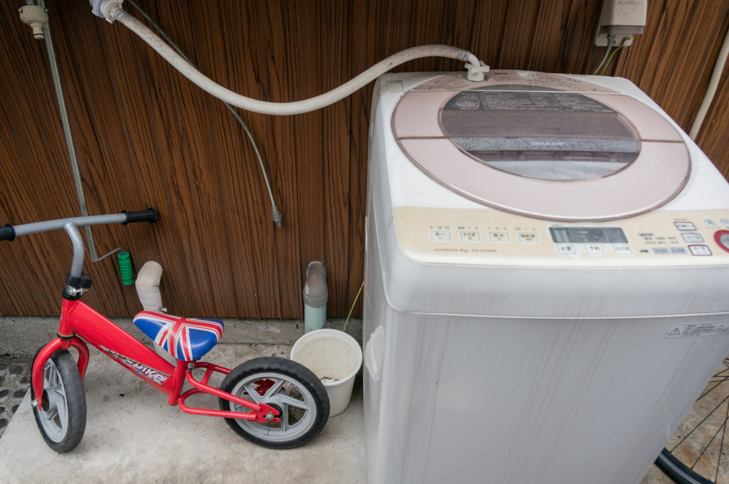 洗濯機とユニオンジャック