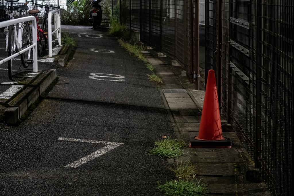 駐輪場にて