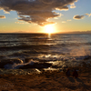 海辺の夕景