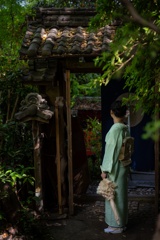 森の中のカフェ