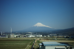 車窓の富士山