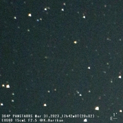 364P PANSTARRS彗星 2023/03/31 17h42mUT