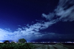 琵琶湖の夜空
