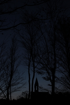 高原の教会。明けの明星を添えて。