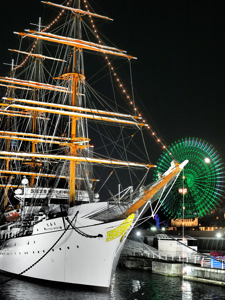 夜の横浜散策