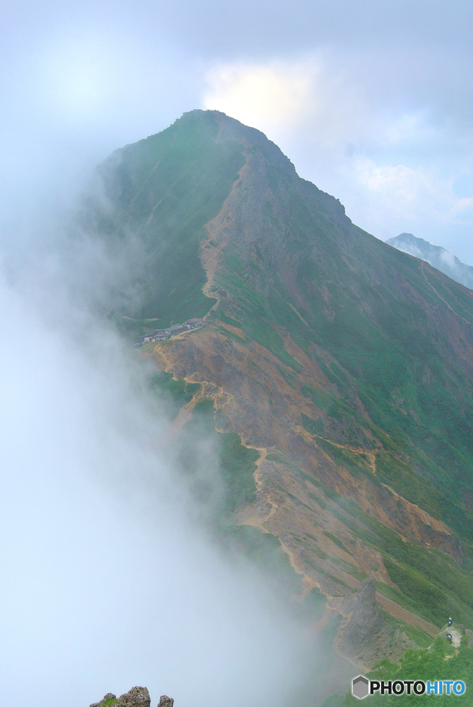 ④主峰赤岳