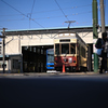 車庫にて