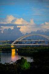 朝の首都高速道路川口線 朝の首都高速道路川口線