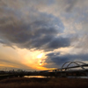 荒川の夕暮れ