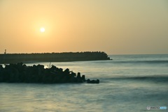 海浜公園から朝陽