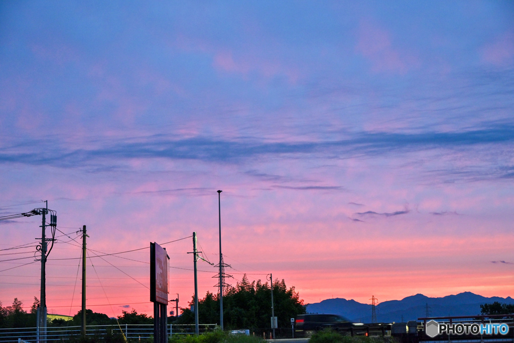 とある日の夕焼け