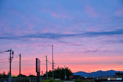 とある日の夕焼け