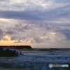 海浜公園からの朝陽