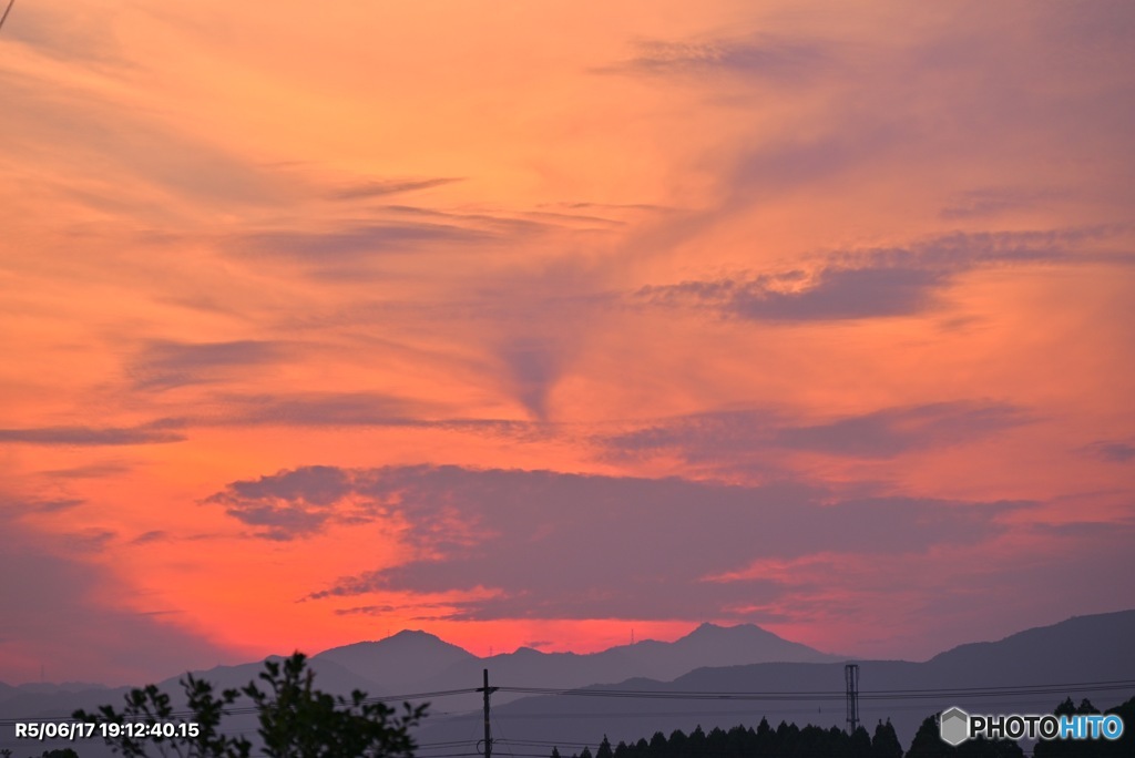 久々の夕焼