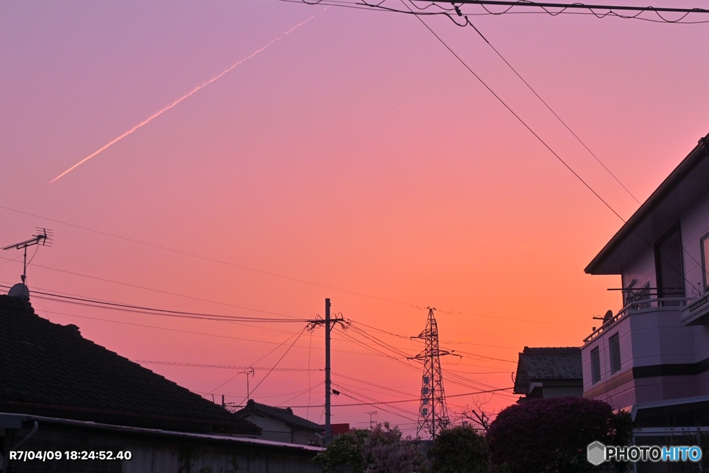 夕焼け…