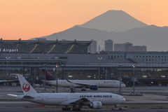 羽田の夕景