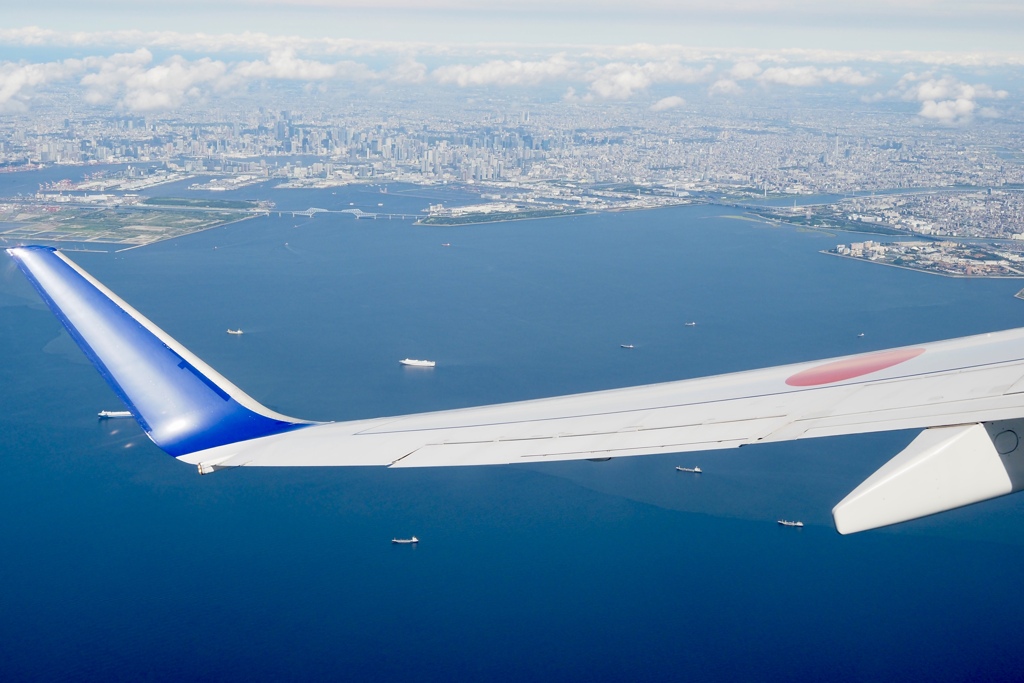 東京湾　旋回中