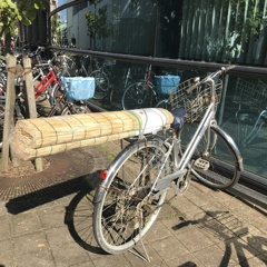 酷暑　すだれを買って帰ります