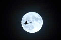 今晩の我が家上空