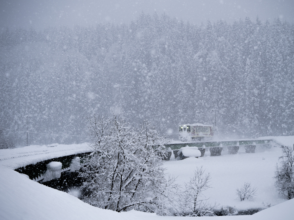 秋田内陸線　小又川鉄橋
