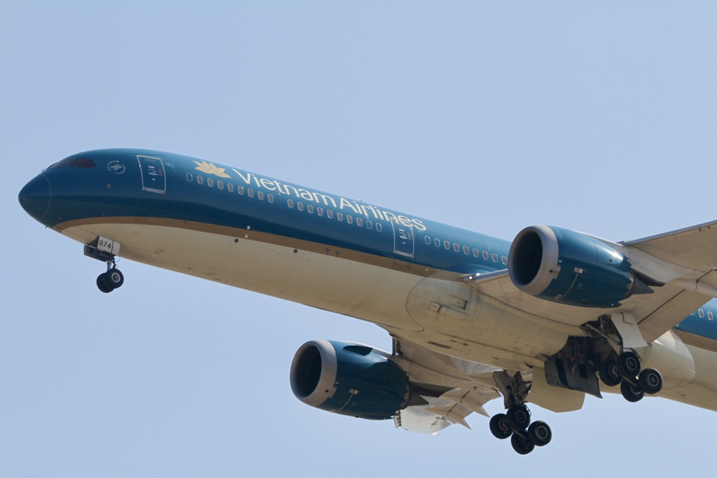 その1:さくらの山公園　ベトナム航空　B787-10 Dreamliner