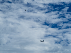 この間の我が家上空　白雲