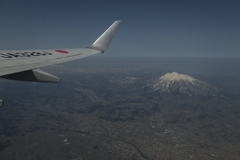 八甲田山の帰路①　岩木山