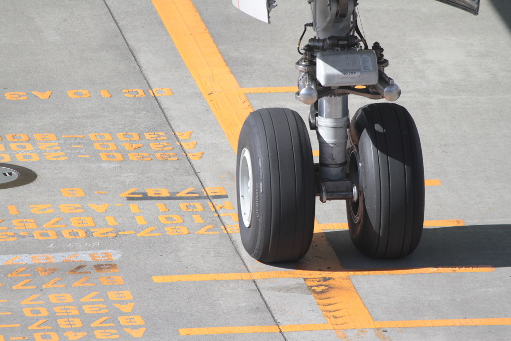 飛行機だってバミる