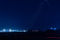 今夜の成田空港　天空のエスカレーター