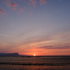 蘭島海岸の夕日　その４
