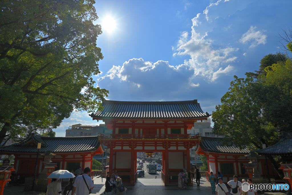 台風前の夏空